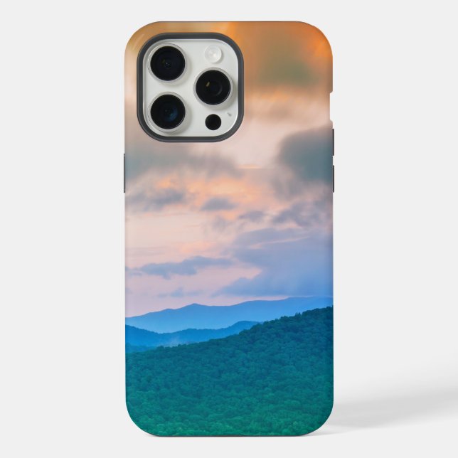 Beautiful sky,red clouds iPhone case (Back)