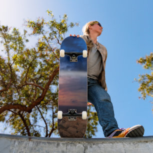 beautiful sky skateboard