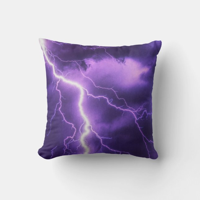 beautiful sky, thunder cushion (Front)