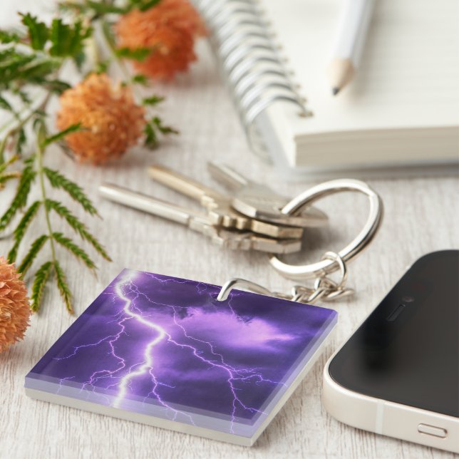 beautiful sky, thunder key ring (Front Right)