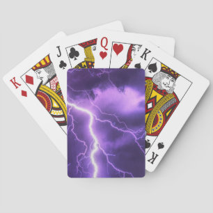 beautiful sky, thunder playing cards