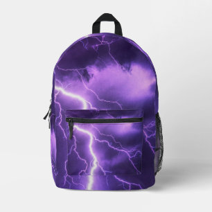 beautiful sky, thunder printed backpack