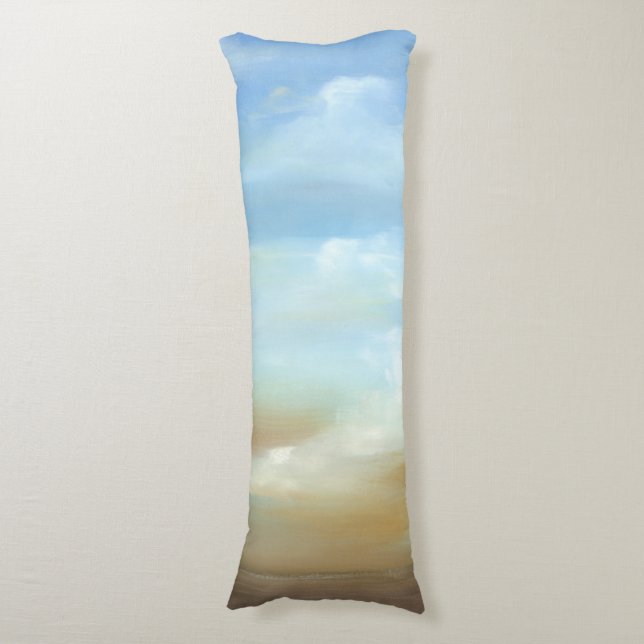 Beautiful Skyscape with Fluffy Clouds Body Cushion (Front Vertical)