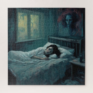Beautiful Sleeping Girl Dreams  Jigsaw Puzzle