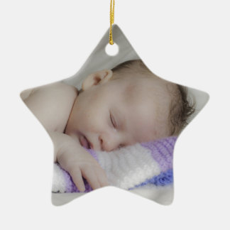Beautiful Sleeping Newborn Baby Ceramic Ornament