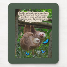 Beautiful Sloth Scripture: Ephesians 4:32