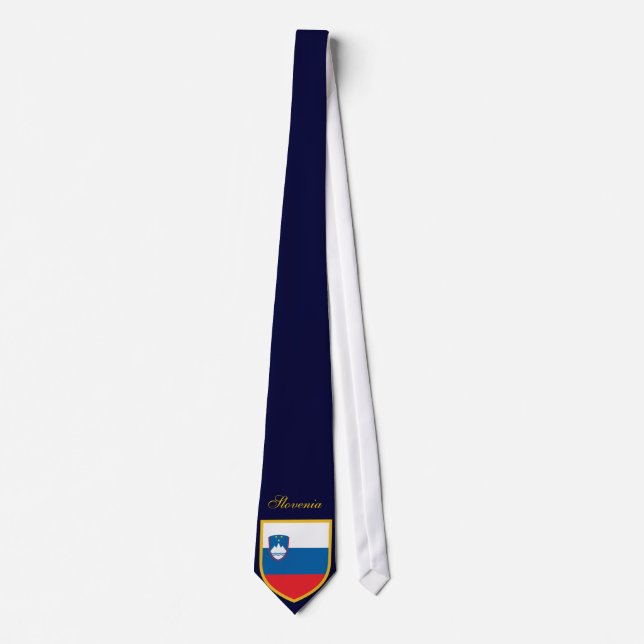 Beautiful Slovenia Flag Tie (Front)