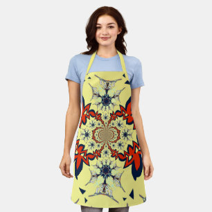 Beautiful Smart Colourful Floral Pattern Design Ar Apron