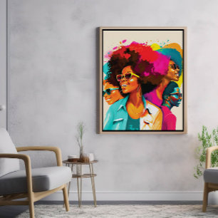 Beautiful Smiles of Black Women Poster