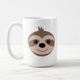 Beautiful smiling sloth coffee mug