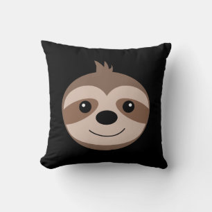Beautiful smiling sloth cushion