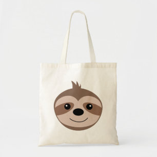Beautiful smiling sloth tote bag
