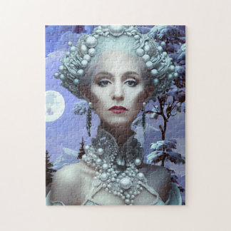 Beautiful Snow Queen Fantasy Photography  Jigsaw Puzzle