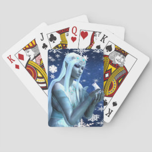 Beautiful Snow Queen Playing Cards