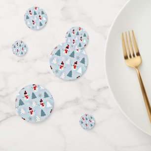 Beautiful Snowman Christmas Tree Christmas Party Confetti