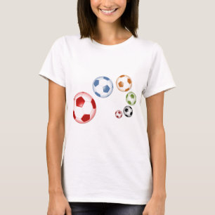 Beautiful soccer(football) set of balls T-Shirt