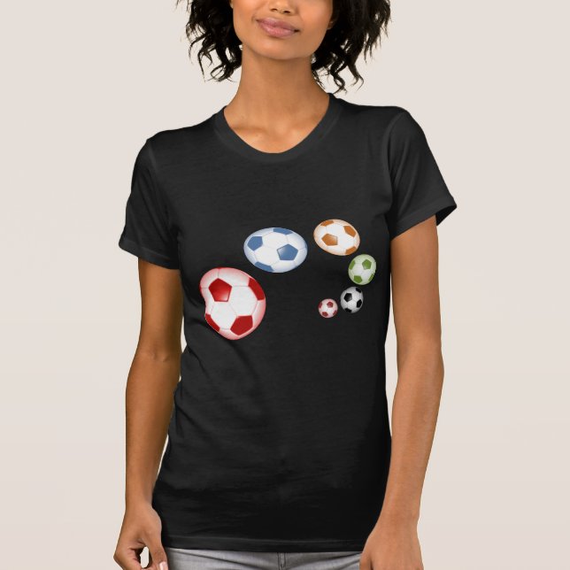 Beautiful soccer(football) set of balls T-Shirt (Front)