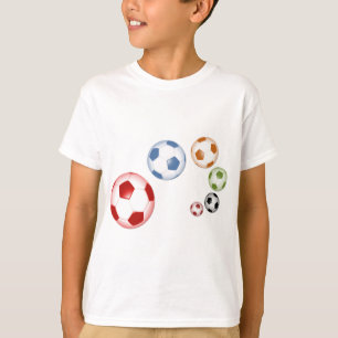 Beautiful soccer or football set of balls T-Shirt