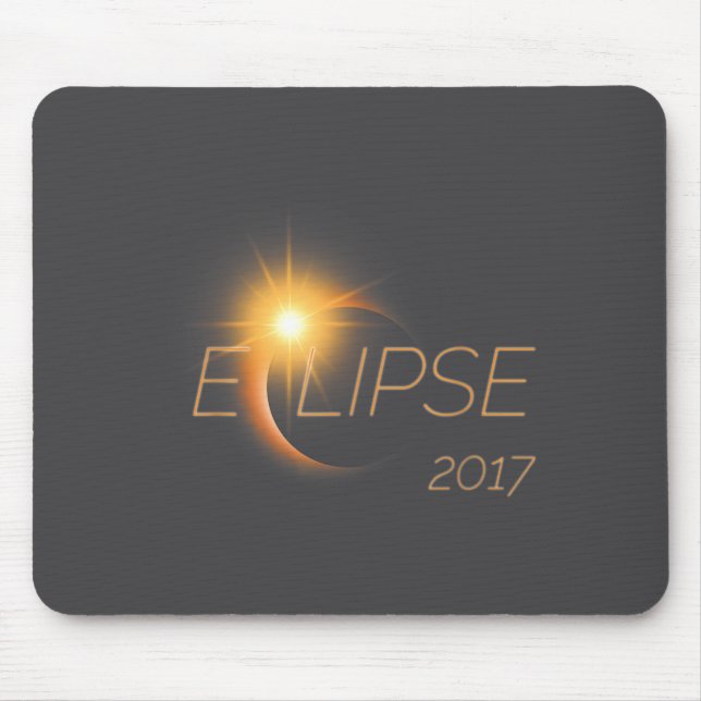 Beautiful Solar Eclipse 2017 Graphic  Mouse Pad (Front)