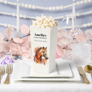 Beautiful Sorrel Horse Portrait Birthday Thank You Favour Box