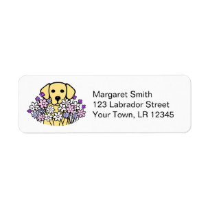 Beautiful Soul Yellow Labrador Return Address Label