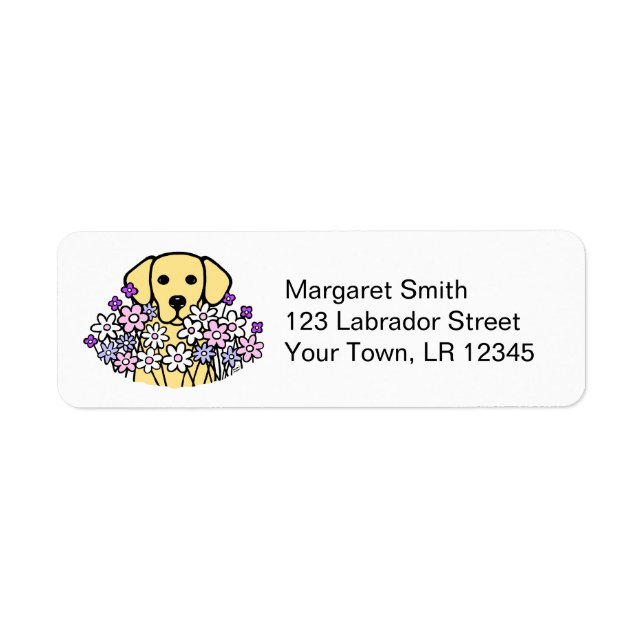 Beautiful Soul Yellow Labrador Return Address Label (Front)