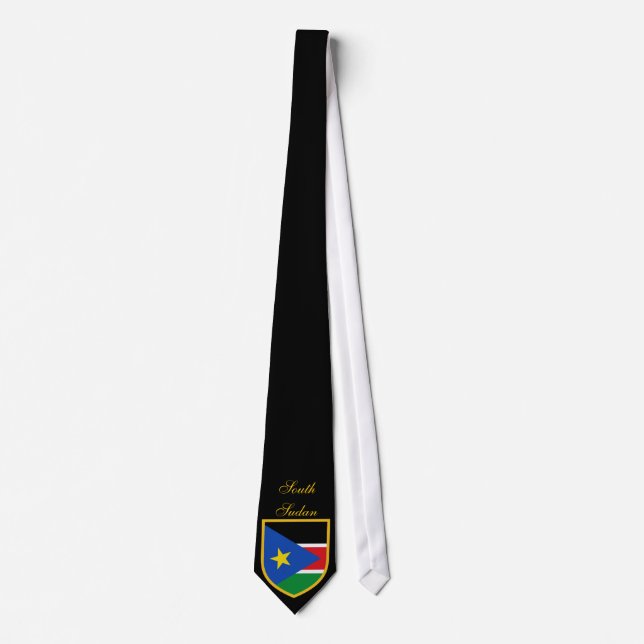 Beautiful South Sudan Flag Tie (Front)