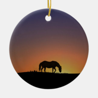 Beautiful Southwestern Horse Christmas Ornament