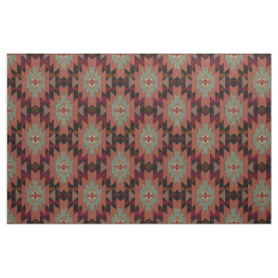 Beautiful Southwestern Rustic Brown Style Fabric