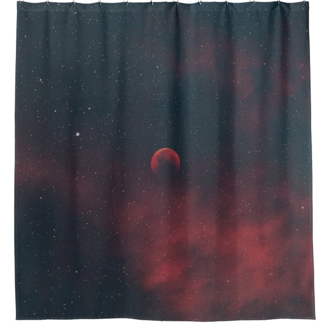Beautiful Space Shower Curtain (Front)