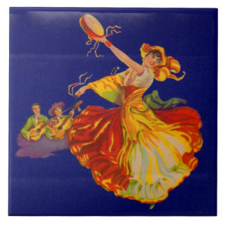 beautiful Spanish dancer Tile