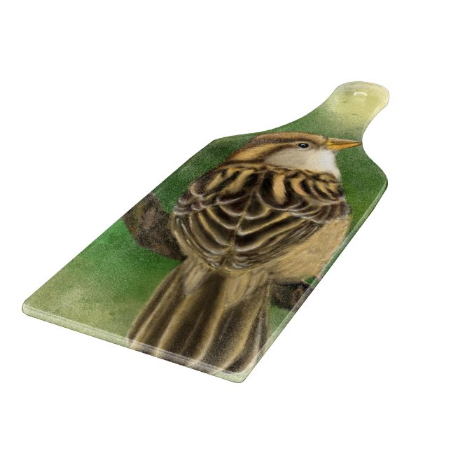 Beautiful Sparrow Cutting Board (Corner)