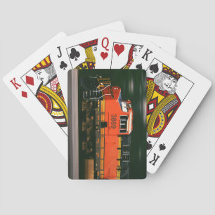 Beautiful Speeding Diesel Train Engine Playing Cards