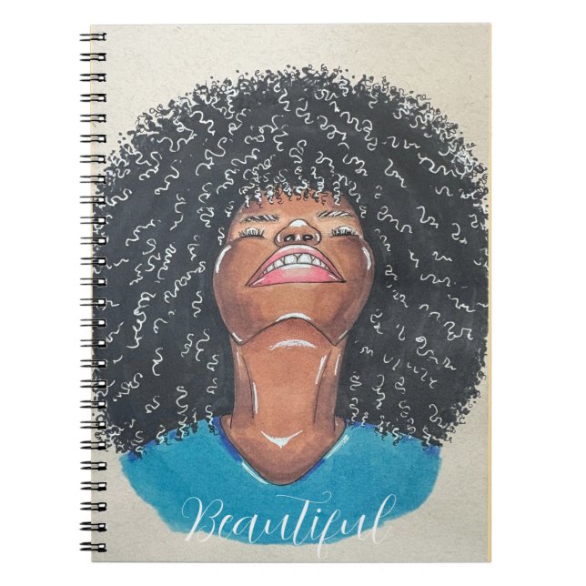 "Beautiful" Spiral Notebook (Front)