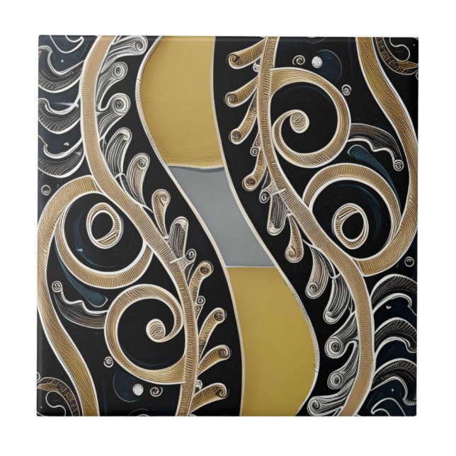 Beautiful Spirals Tile (Front)