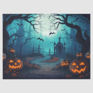 Beautiful Spooky Haunted Halloween Decoupage Tissue Paper