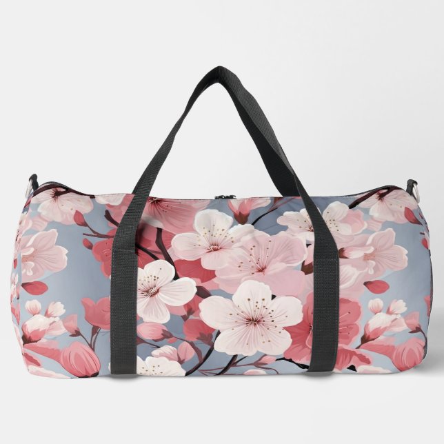 Beautiful Spring Blossom Branches Duffle Bag (Front)