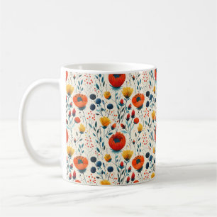 Beautiful Spring Colourful Girly Wildflowers Coffee Mug