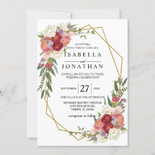 Beautiful Spring Floral Invitation