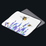 Beautiful Spring Flowers and Bees Flying - Drawing Laptop Sleeve<br><div class="desc">Beautiful Spring Flowers and Bees Flying - Drawing Nature Sweet Honey Bee - Choose / Add Your Favourite Text / Colour - Make Your Unique Gift - Resize and move or remove and add elements with customisation tool ! - Drawing and Design by MIGNED. You can also transfer my designs...</div>