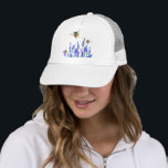 Beautiful Spring Flowers and Bees Flying - Drawing Trucker Hat<br><div class="desc">Beautiful Spring Flowers and Bees Flying - Drawing Nature Sweet Honey Bee - Choose / Add Your Favourite Text / Colour - Make Your Unique Gift - Resize and move or remove and add elements with customisation tool ! - Drawing and Design by MIGNED. You can also transfer my designs...</div>