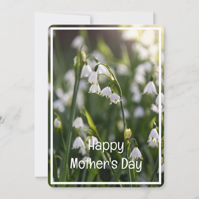 Beautiful Spring Flowers Mother's Day Holiday Card (Front)