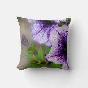 Beautiful spring flowers purple cushion