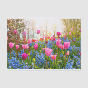Beautiful Spring Flowers - Tulips and Hyacinth Tissue Paper