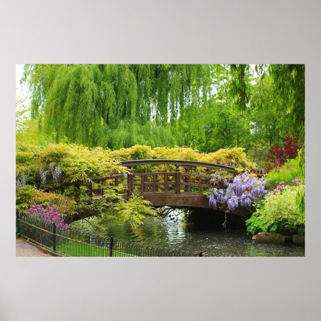 Beautiful Spring garden in May Poster (Front)