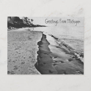 Beautiful Spring Lake Michigan Shoreline Beach Postcard