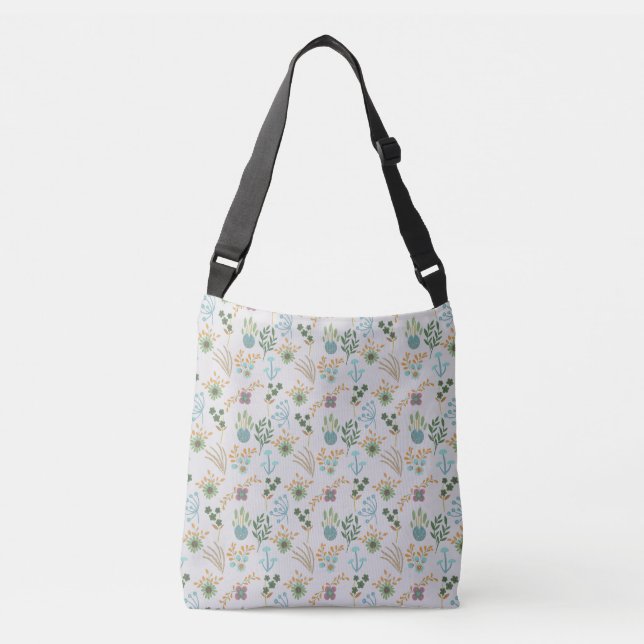 Beautiful Spring Pattern Crossbody Bag (Front)