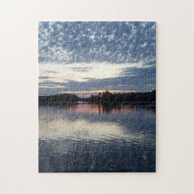 Beautiful Spring Sunset Ishpeming Michigan Jigsaw Puzzle (Vertical)