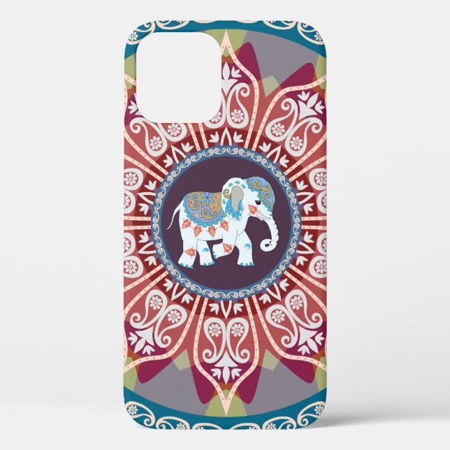 Beautiful square blanket in ethnic style with mand Case-Mate iPhone case (Back)