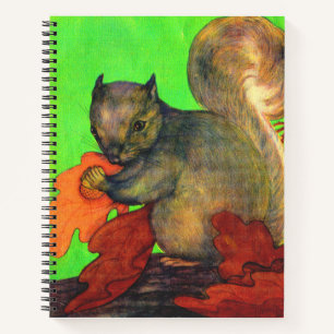 beautiful squirrel print notebook